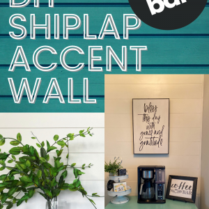 Shiplap wall update Accent wall, wall update, modern farmhouse decor