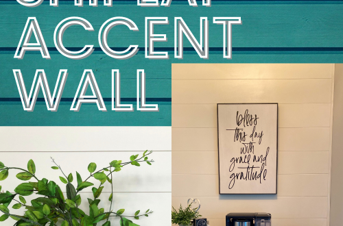 Shiplap wall update Accent wall, wall update, modern farmhouse decor
