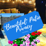 Simple Patio DIY Privacy Solution