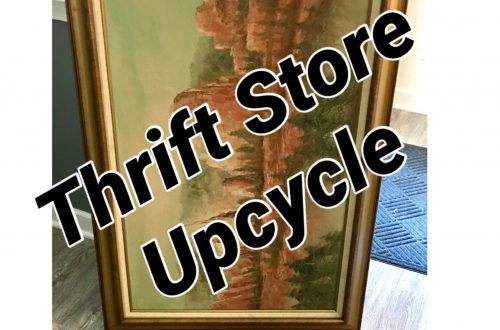 Thrift painting upcycle