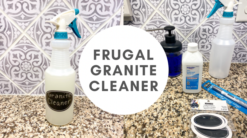 DIY granite cleaner